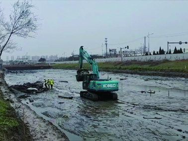 河湖淤泥温压双控固结后重型挖机随便开啦